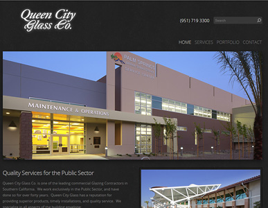 Web design for Commercial Glass Companies