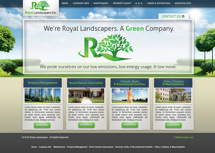 Website Design - Landscaping Services